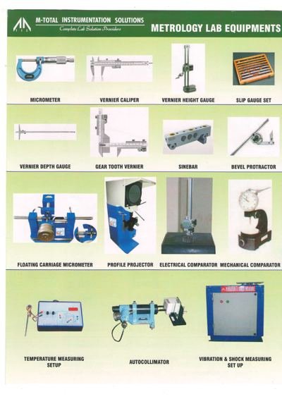 Metrology Lab Equipment catalogue page 1
