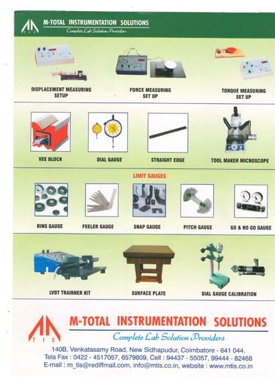 Metrology Lab Equipment catalogue page 2
